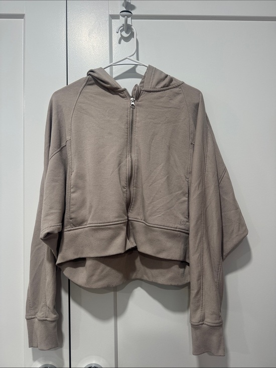 Danskin Sweaters - Danskin Beige Zip-Up Fleece Hoodie